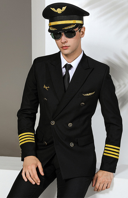 机长制服航空制服,飞行员制服套装